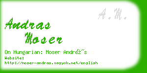 andras moser business card